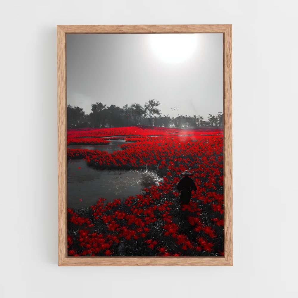 Poster L'Écho des Fleurs – affiche Ghost of tsushima (vue 4)